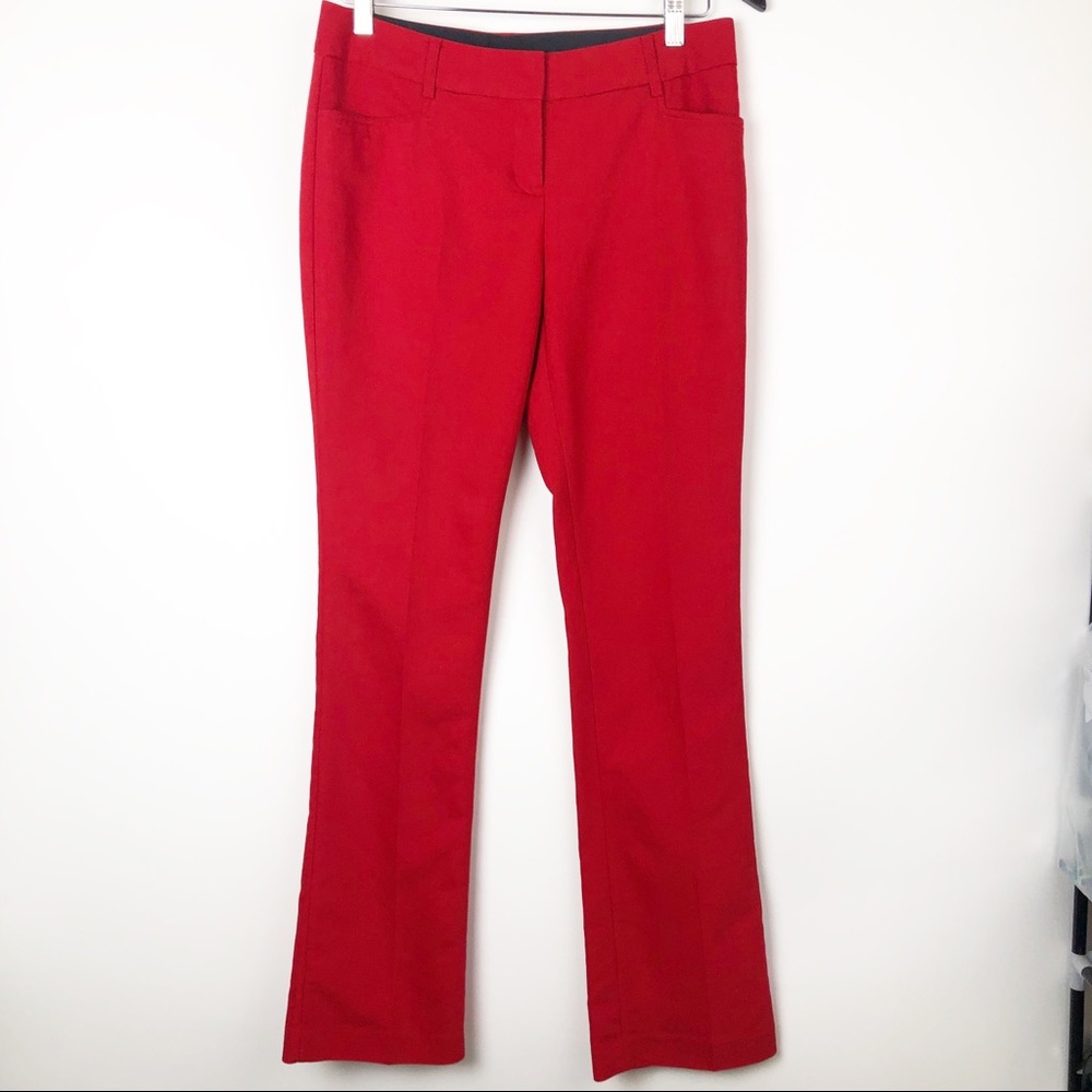 Express mid rise columnist red pant